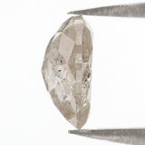 Natural Loose Heart Cut Diamond, Grey Color Heart Diamond, Natural Loose Diamond, Heart Rose Cut Diamond 1.39 CT Heart Shape Diamond KDL6196