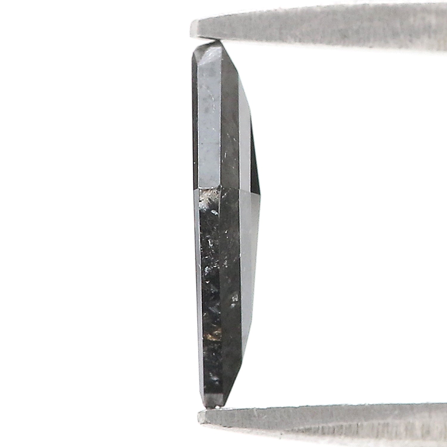 0.88 CT Natural Loose Kite Shape Diamond Salt And Pepper Kite Diamond 10.00 MM Natural Loose Black Grey Color Kite Rose Cut Diamond L3410