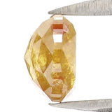 Natural Loose Cushion Diamond, Yellow Color Cushion Diamond, Natural Loose Diamond, Cushion Rose Cut Diamond, 0.75 CT Cushion Diamond KDK2681
