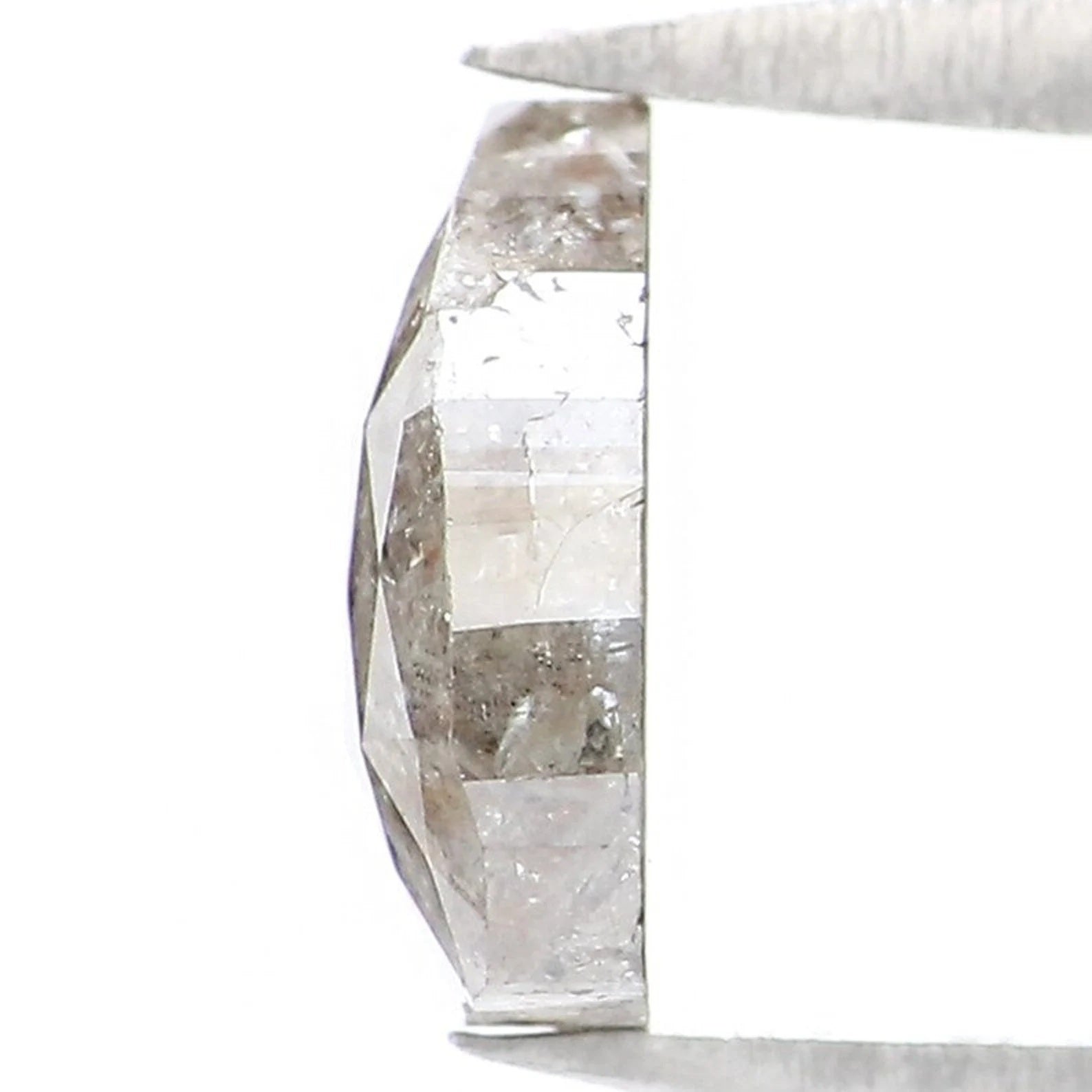 1.14 CT Natural Loose Pear Shape Diamond Grey Color Pear Cut Diamond 7.30 MM Natural Loose Diamond Grey Color Pear Rose Cut Diamond NQ8435