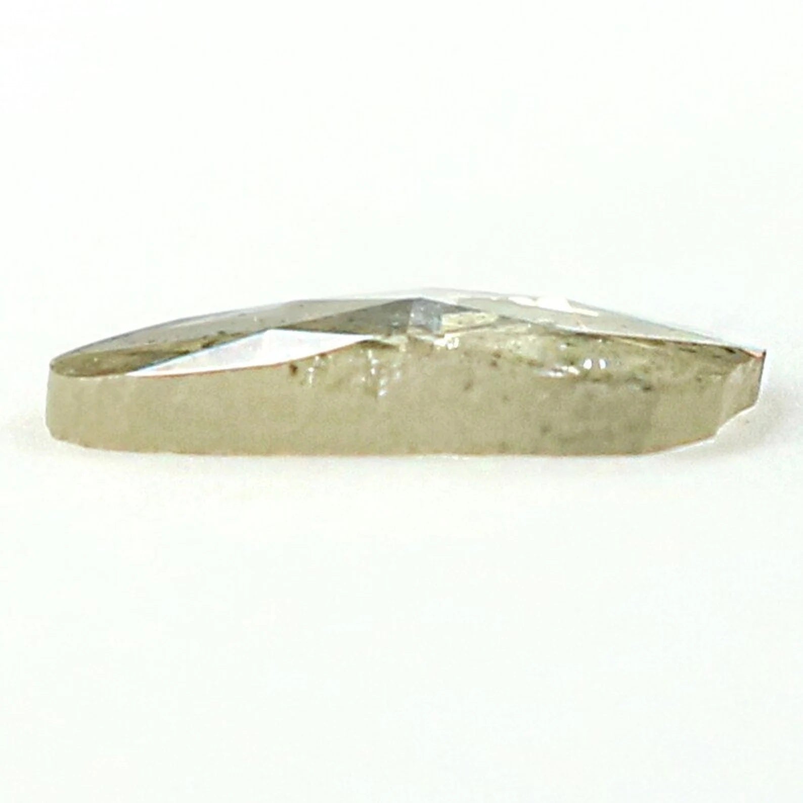 0.52 CT Natural Loose Slice Shape Diamond Salt And Pepper Irregular Diamond 8.25 MM Natural Loose Grey Color Slice Rose Cut Diamond NQ1630