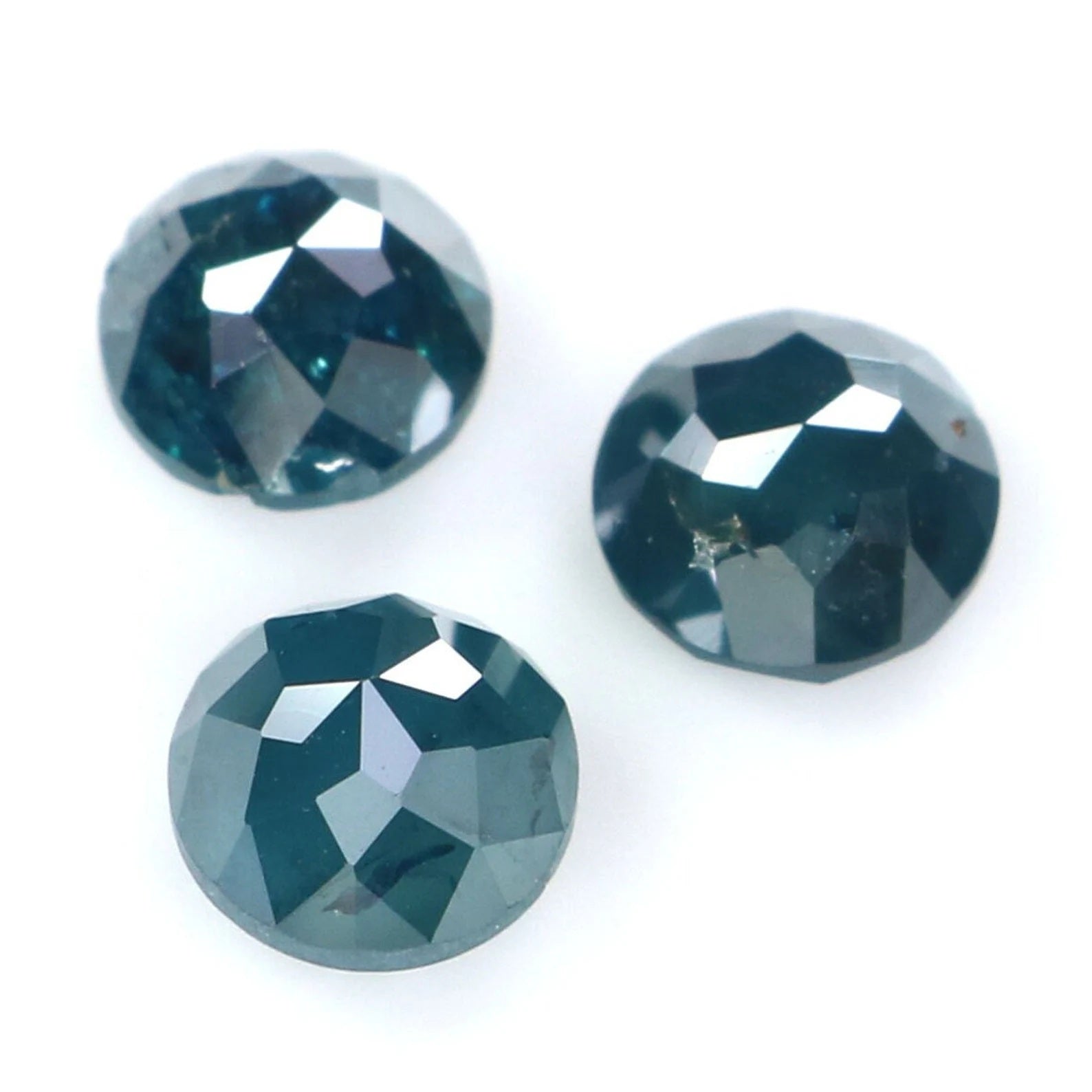 1.67 CT Natural Loose Round Shape Diamond Blue Color Round Diamond 4.60 MM Natural Loose Diamond Blue Color Round Rose Cut Diamond NQ2058