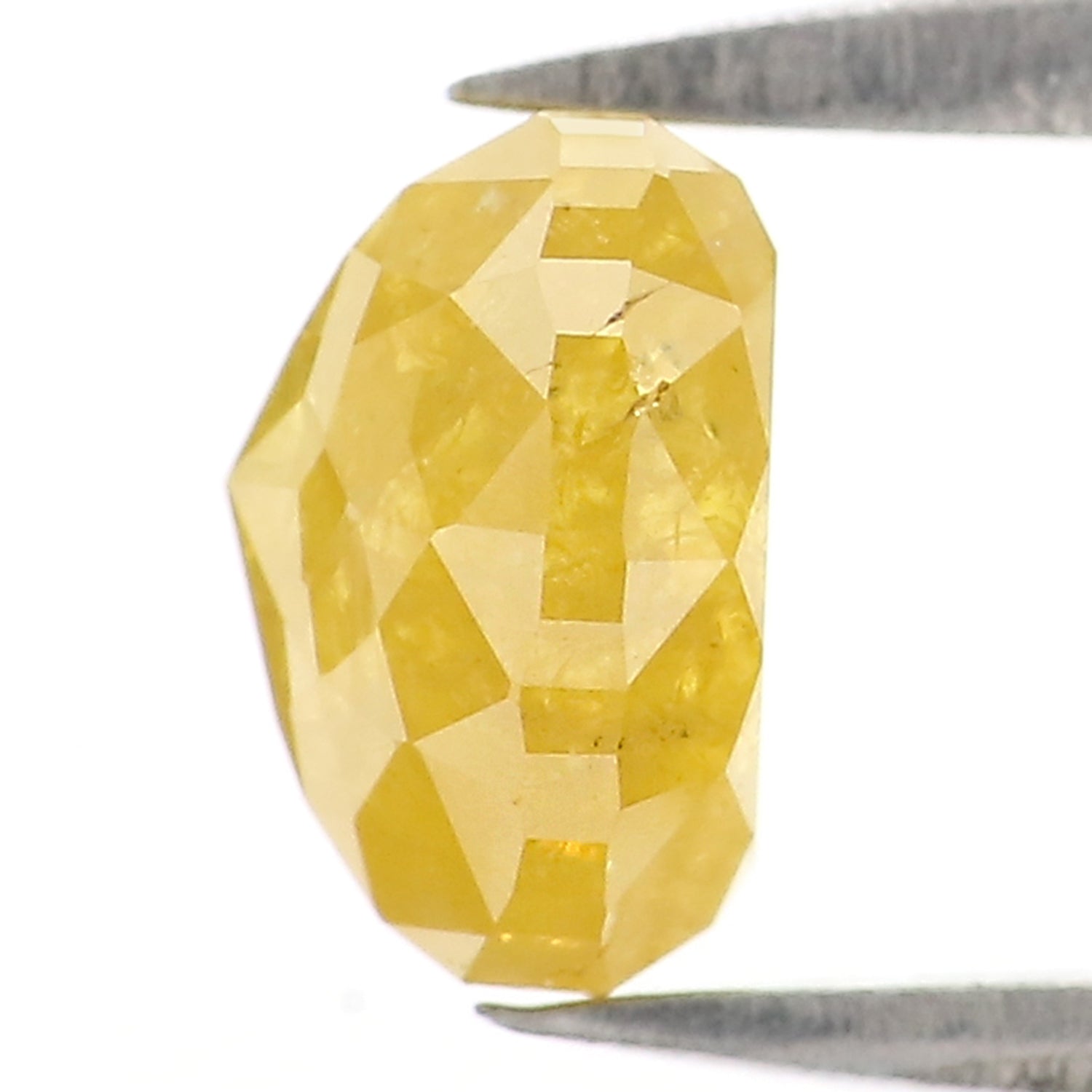 1.42 CT Natural Loose Heart Shape Diamond Yellow Color Heart Cut Diamond 6.40 MM Natural Loose Yellow Diamond Heart Rose Cut Diamond LQ2865