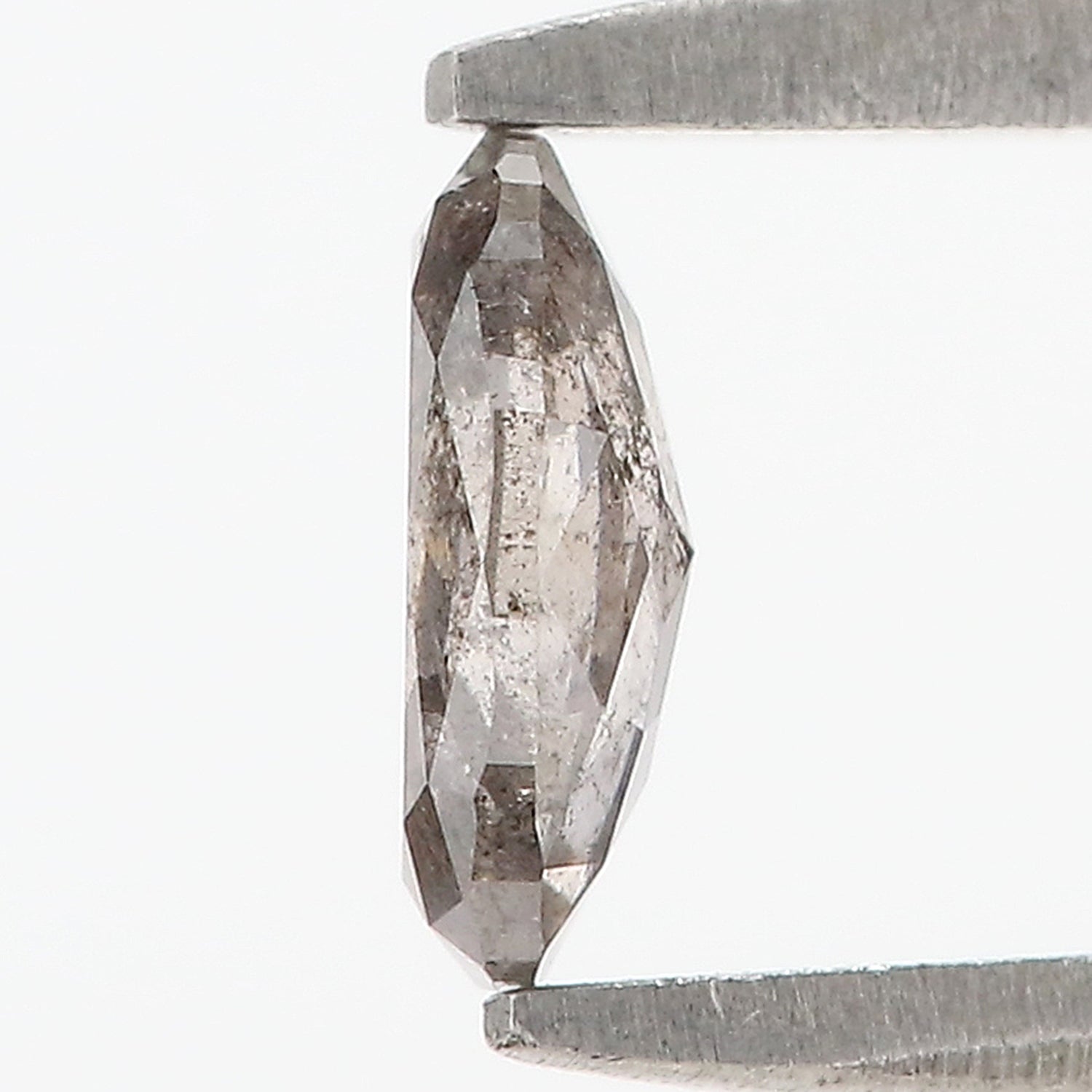 0.40 CT Natural Loose Oval Shape Diamond Salt And Pepper Oval Cut Diamond 5.85 MM Natural Loose Black Grey Color Oval Rose Cut Diamond LQ244