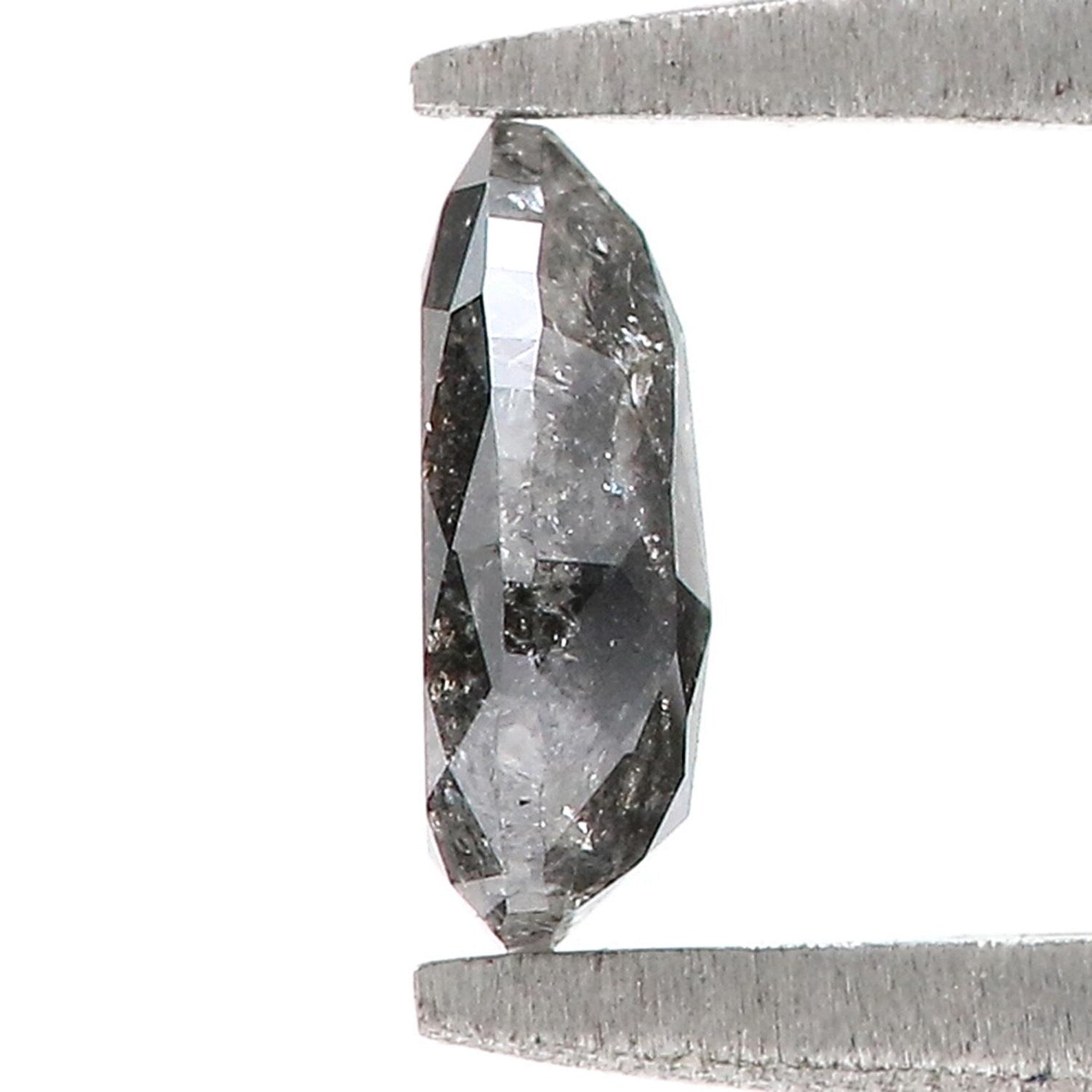 0.48 CT Natural Loose Pear Shape Diamond Black Color Pear Cut Diamond 6.30 MM Natural Loose Diamond Black Color Pear Rose Cut Diamond QN904