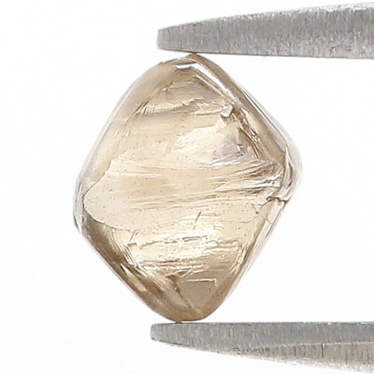 1.52 CT Natural Loose Rough Shape Diamond Brown Color Irregular Cut Diamond 6.70 MM Natural Loose Brown Color Rough UnCut Diamond L3533