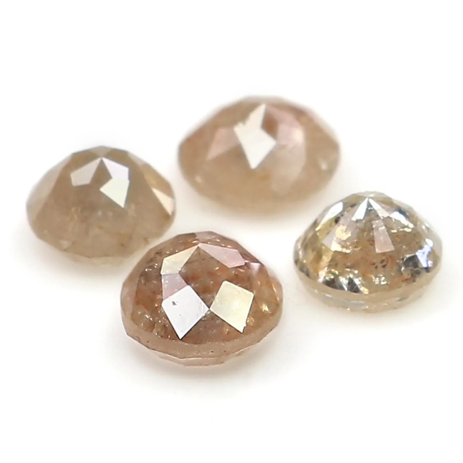 1.24 Ct Natural Loose Round Rose Cut Diamond Brown Color Round Shape Diamond 3.70 MM Natural Loose Brown Color Round Rose Cut Diamond NQ1766