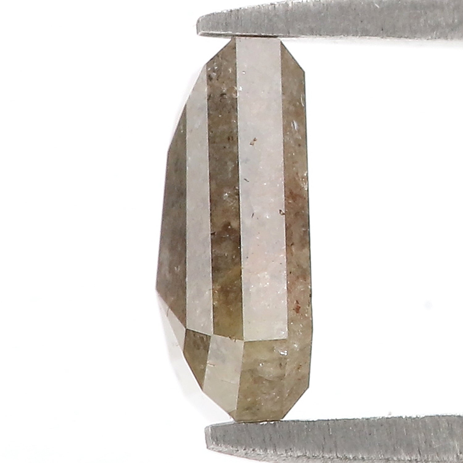 1.78 CT Natural Loose Coffin Shape Diamond Grey Color Coffin Diamond 8.35 MM Natural Loose Brown Color Coffin Rose Cut Diamond LQ3314
