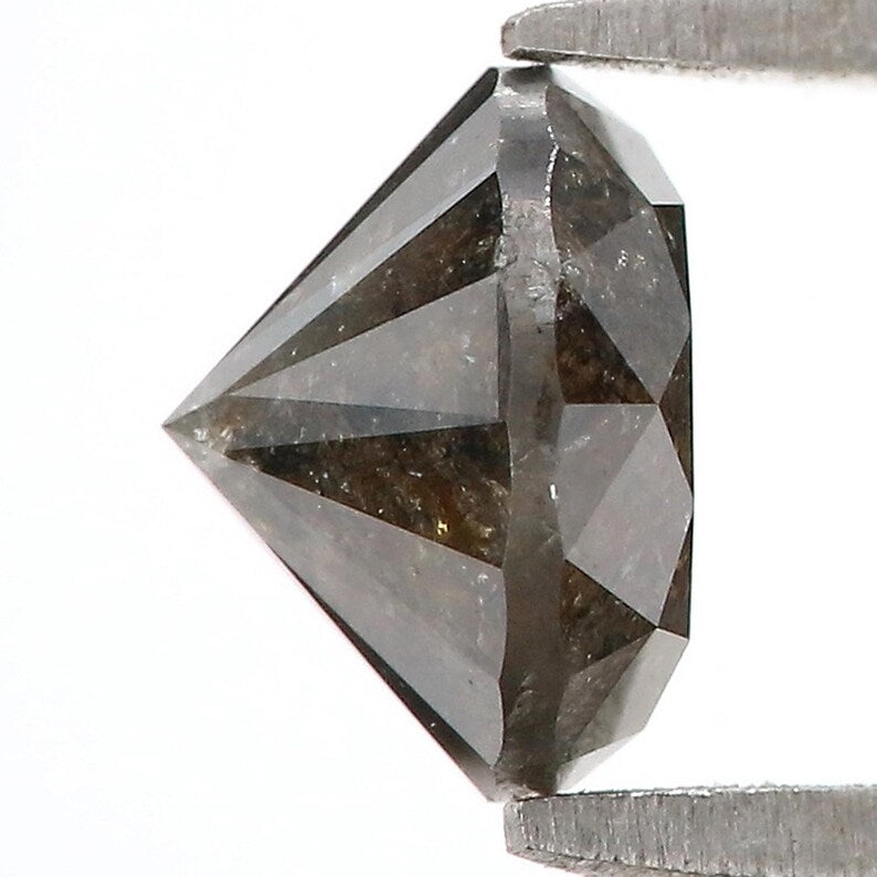 1.78 Ct Natural Loose Round Shape Diamond Black Color Cut Diamond 7.15 MM Natural Diamond Black Color Round Brilliant Cut Diamond NQ515