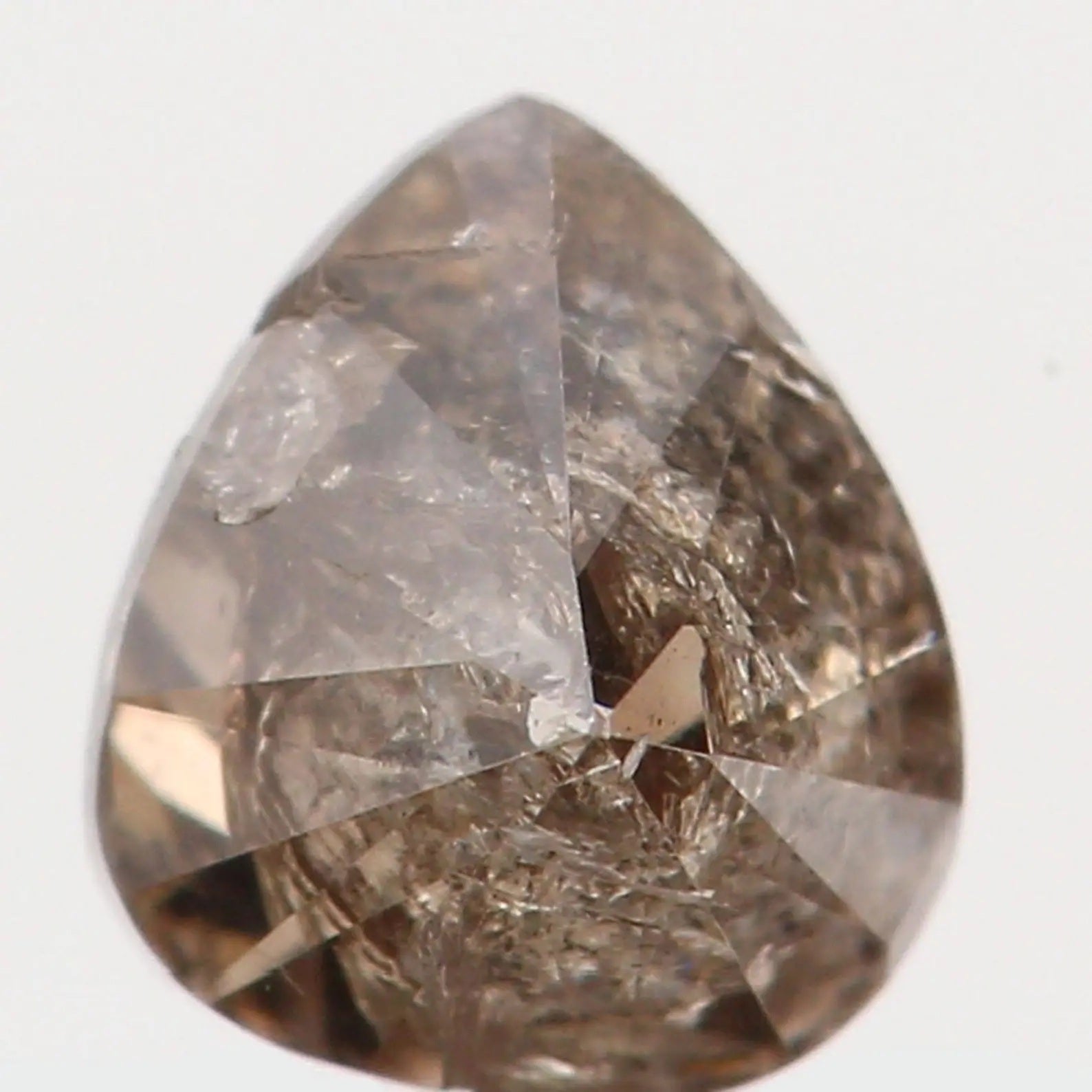 0.33 Ct Natural Loose Diamond Heart Fancy Greyish White Color I1 Clarity 4.40 MM N7451