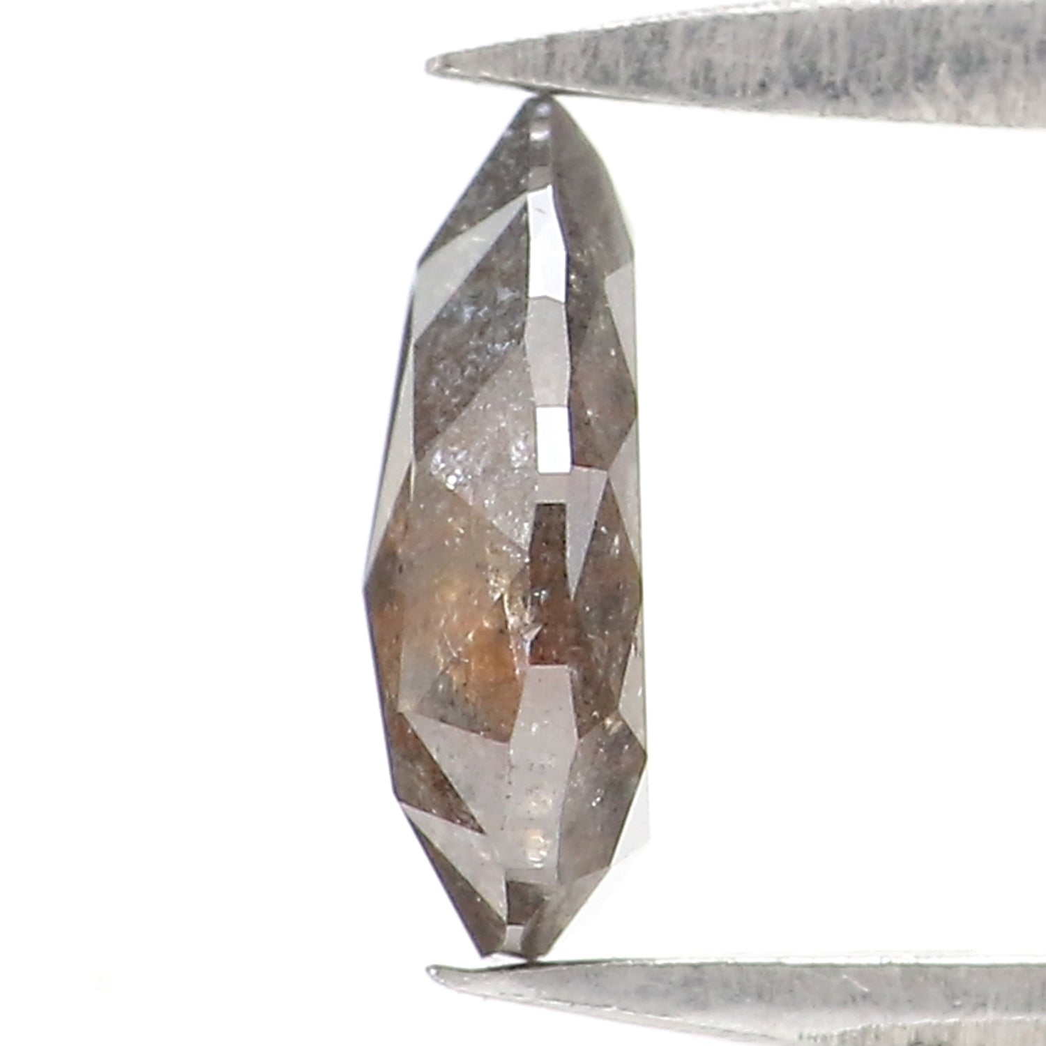 Natural Loose Pear Diamond, Salt And Pepper Pear Diamond, Natural Loose Diamond, Pear Rose Cut Diamond, 0.69 CT Pear Shape Diamond KR2677