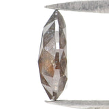 Natural Loose Pear Diamond, Salt And Pepper Pear Diamond, Natural Loose Diamond, Pear Rose Cut Diamond, 0.69 CT Pear Shape Diamond KR2677