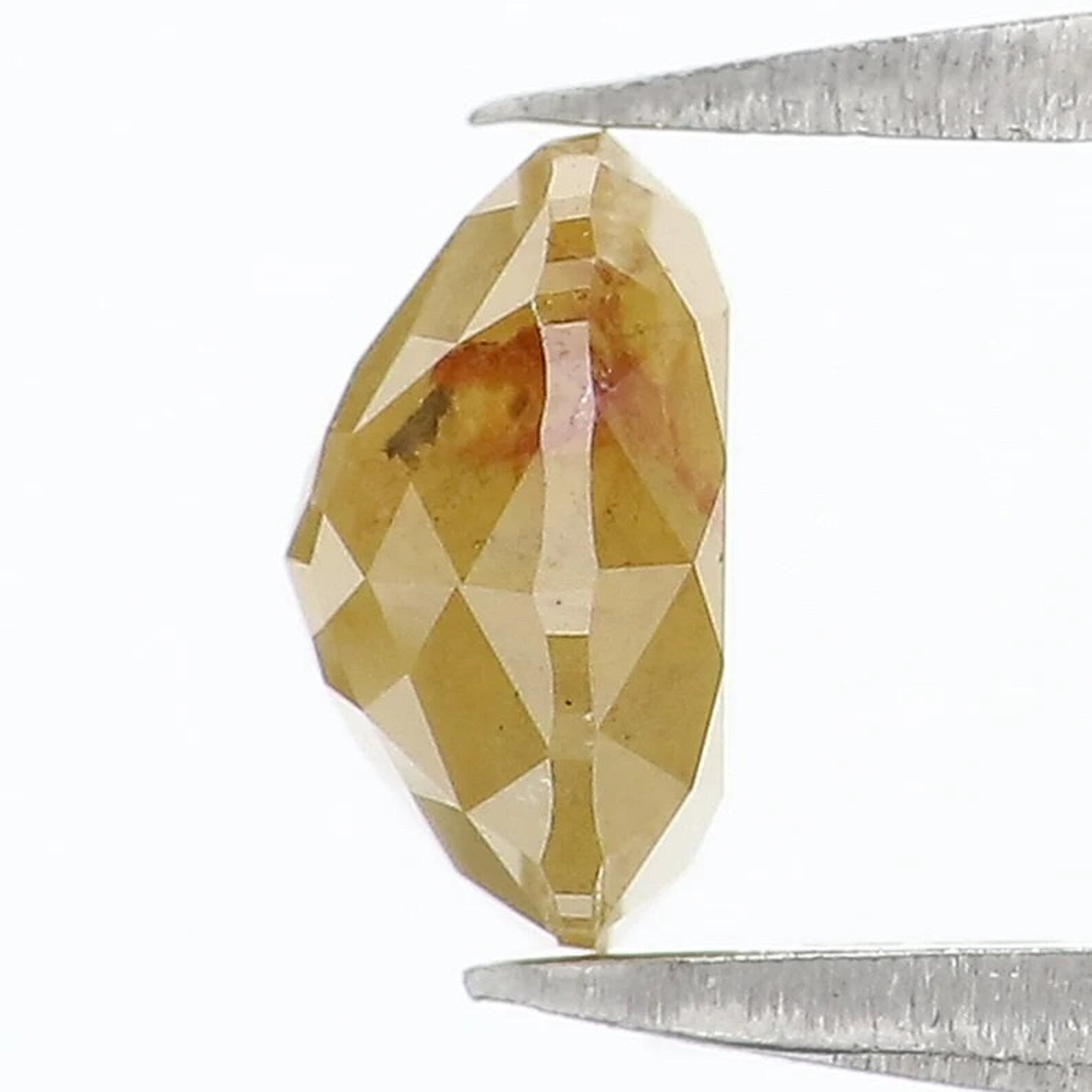 0.72 CT Natural Loose Round Shape Diamond Yellow Color Round Diamond 5.50 MM Natural Diamond Yellow Color Round Rose Cut Diamond NQ1112