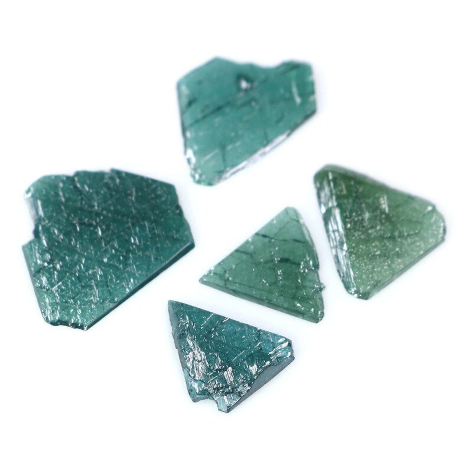 2.11 CT Natural Loose Slice Shape Diamond Blue Color Slice Diamond 7.50 MM Natural Slice Diamond Irregular Cut Slice Shape Diamond NQ367