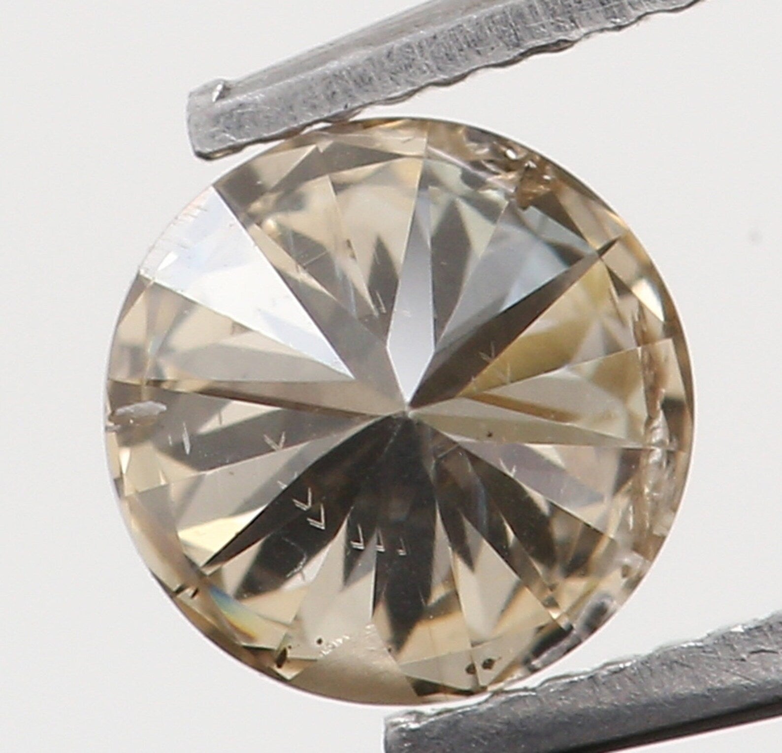 0.16 Ct Natural Loose Diamond Round Brown Color I1 Clarity 3.50 MM N7281