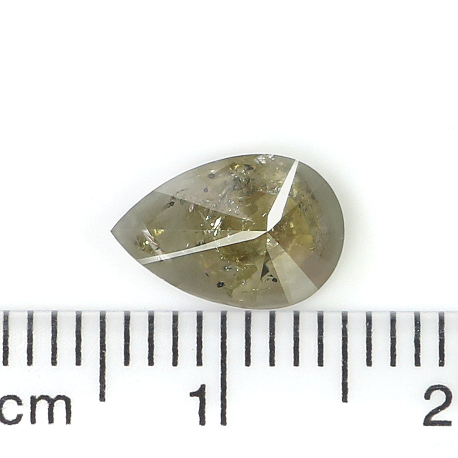 1.45 CT Natural Loose Pear Shape Diamond Grey Color Pear Cut Diamond 9.65 MM Natural Loose Diamond Pear Brilliant Cut Diamond N2667
