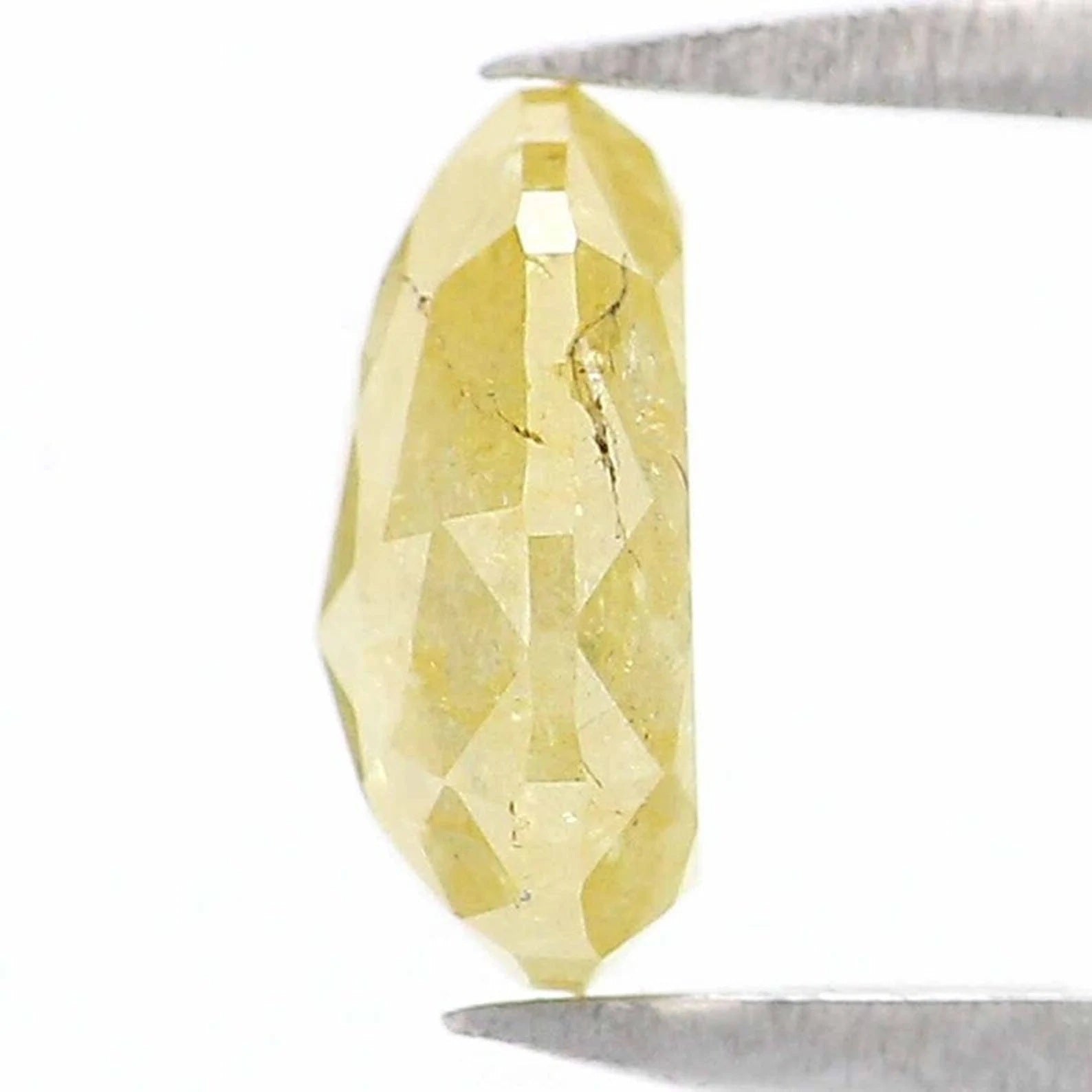 0.79 Ct Natural Loose Pear Shape Diamond Yellow Color Pear Diamond 6.70 MM Natural Loose Diamond Yellow Color Pear Rose Cut Diamond NQ1955