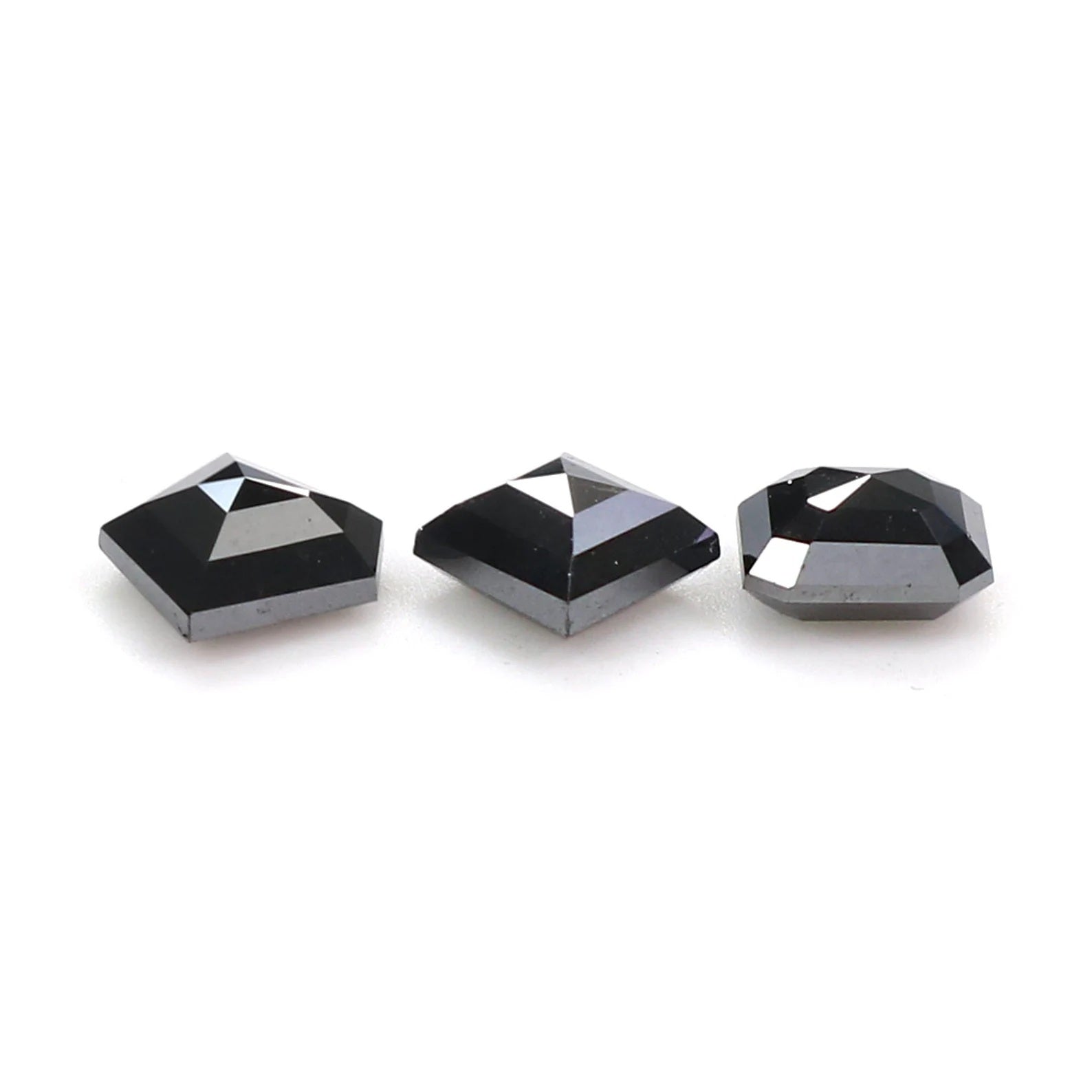 1.01 CT Natural Loose Mix Shape Diamond Black Color Mix Shape Cut Diamond 4.25 MM Natural Loose Black Color Mix Shape Rose Cut Diamond N621