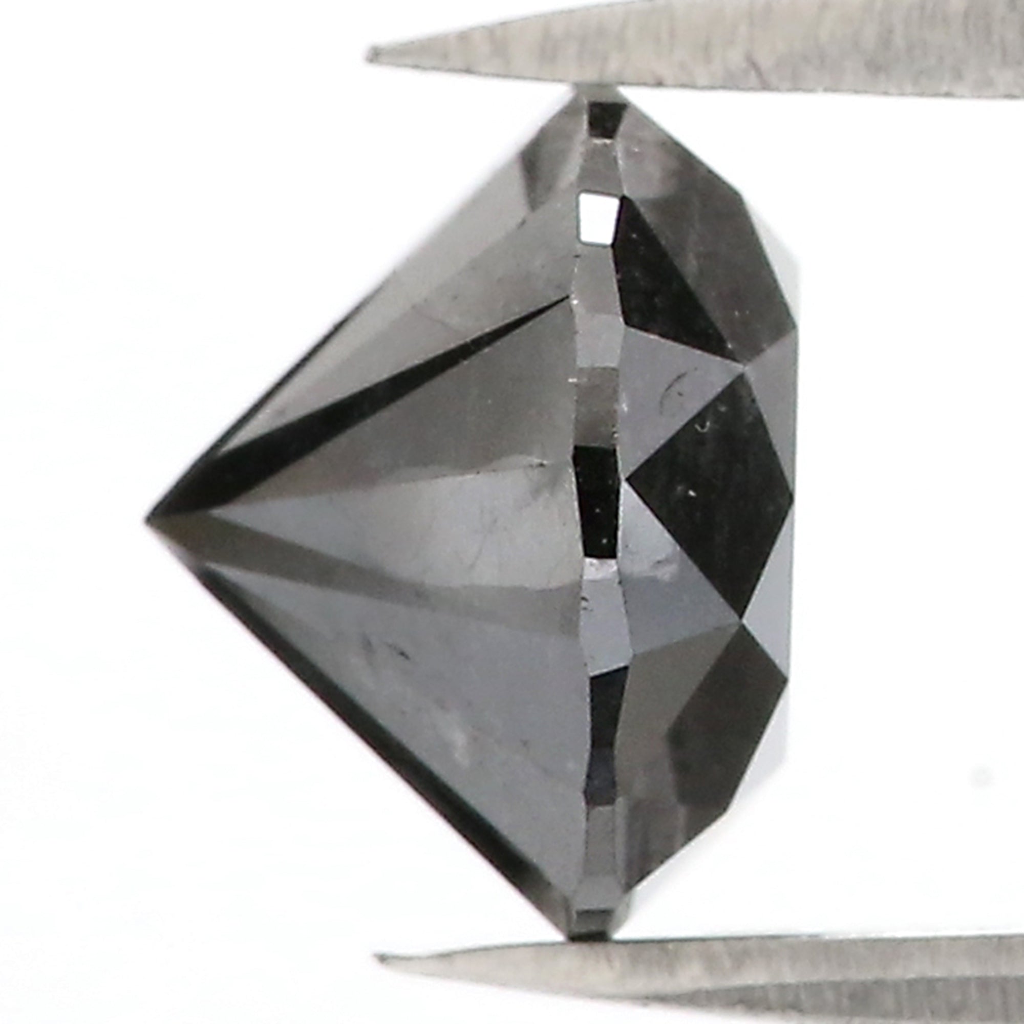 3.76 Ct Natural Loose Round Diamond Black Color Round Diamond 9.30 MM Natural Loose Diamond Black Color Round Brilliant Cut Diamond QL8487