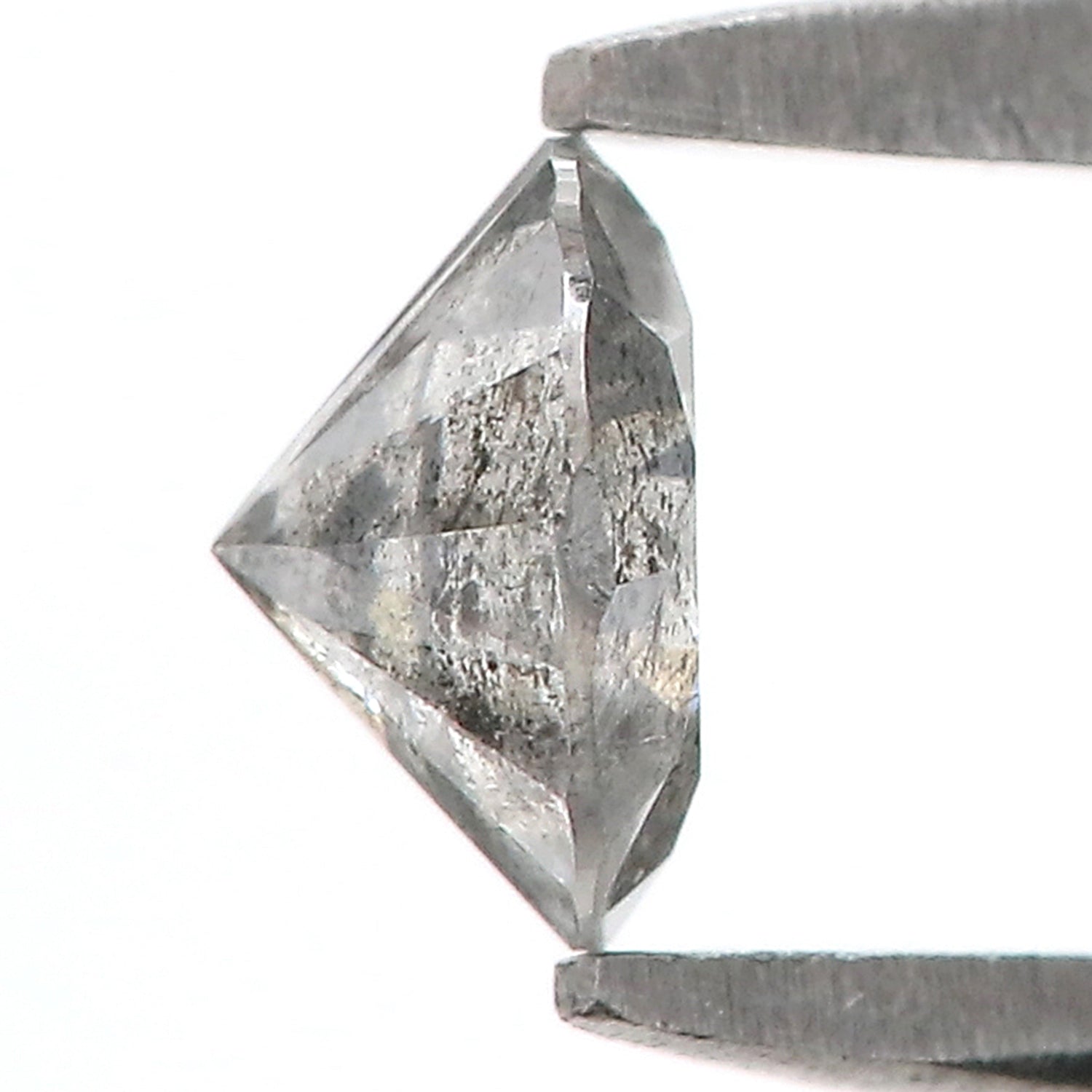 0.45 CT Natural Loose Round Shape Diamond Salt And Pepper Round Diamond 4.90 MM Natural Black Gray Color Round Brilliant Cut Diamond LQ036