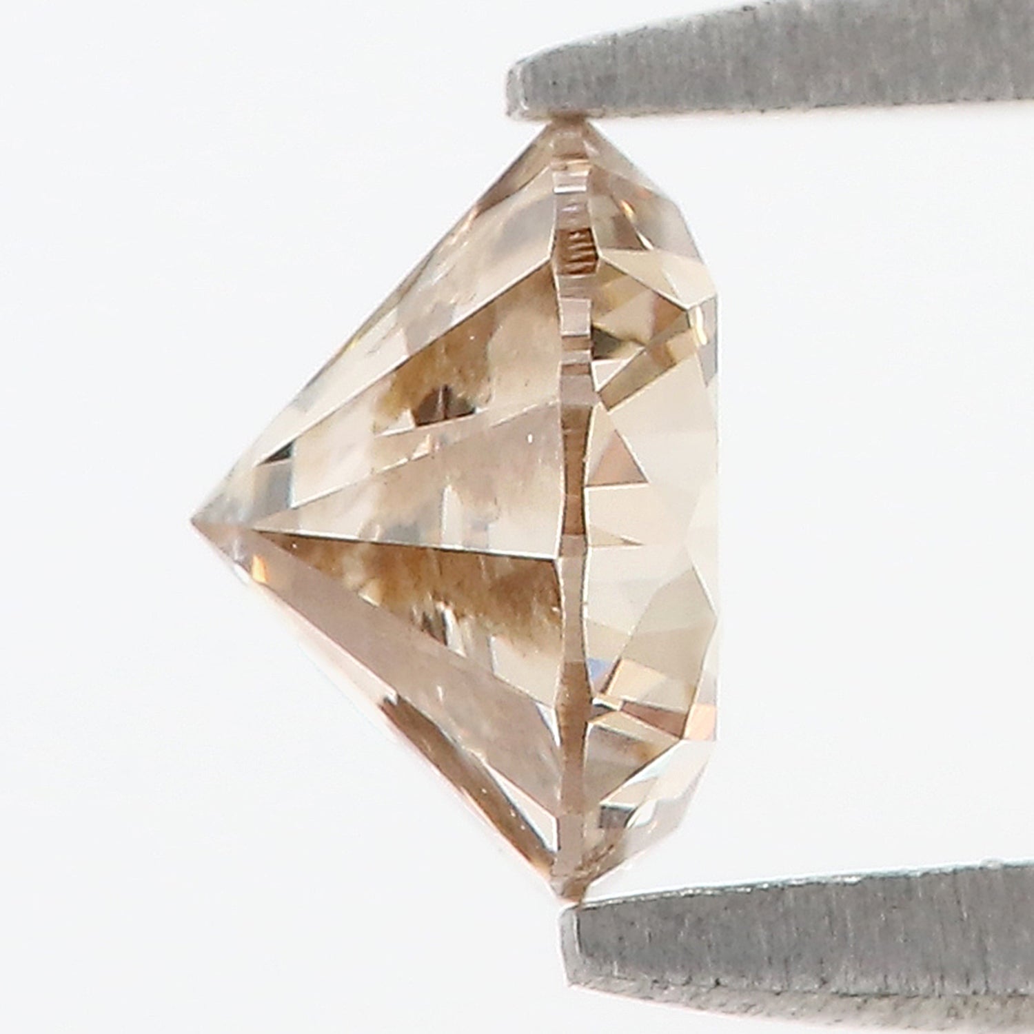 0.62 Ct Natural Loose Round Shape Diamond Brown Color Round Diamond 5.20 MM Natural Loose Brown Diamond Round Brilliant Cut Diamond QL628