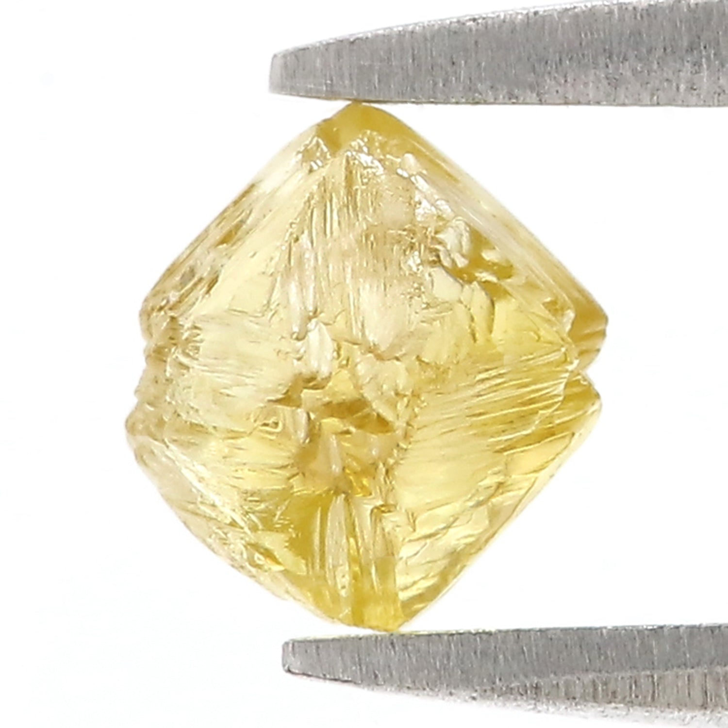 1.30 CT Natural Loose Rough Shape Diamond Yellow Color Rough Uncut Diamond 6.05 MM Natural Yellow Diamond Rough Irregular Cut Diamond L3604