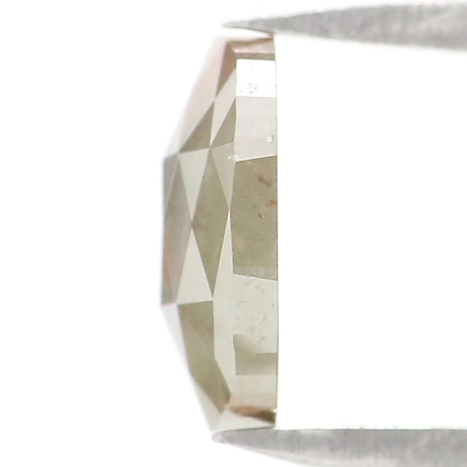 1.02 CT Natural Loose Cushion Diamond Grey Green Color Cushion Diamond 7.00 MM Natural Loose Diamond Cushion Shape Rose Cut Diamond NQ7797