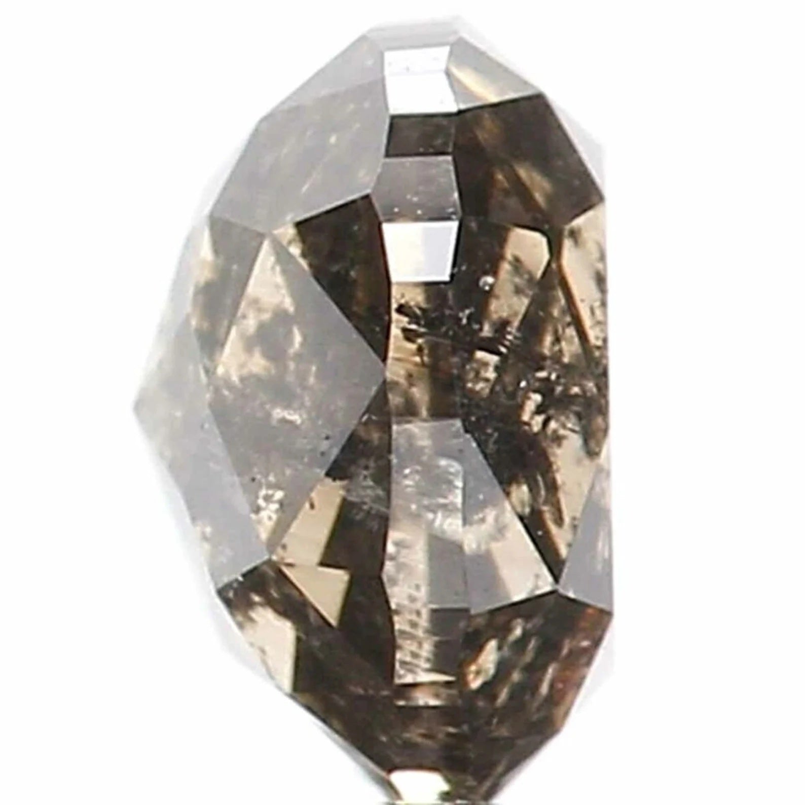 0.85 Ct Natural Loose Cushion Shape Diamond Salt And Pepper Cushion Cut Diamond 5.35 MM Natural Loose Diamond Cushion Rose Cut Diamond QN709