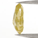 Natural Loose Pear Diamond, Yellow Color Pear Cut Diamond, Natural Loose Diamond, Pear Rose Cut Diamond, 1.25 CT Pear Shape Diamond L2886