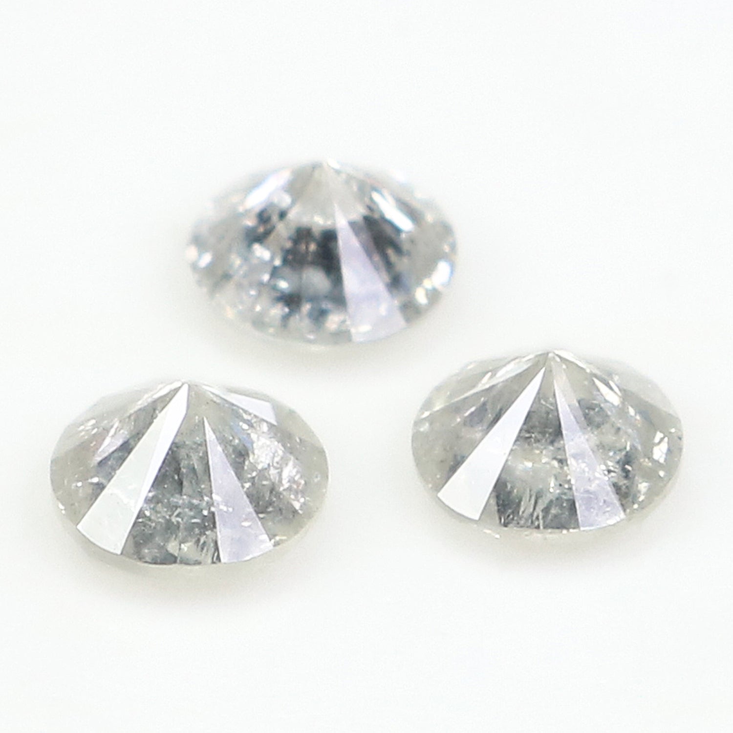 0.51 CT Natural Loose Round Shape Diamond Fancy Grey Color Round Cut Diamond 3.50 MM Natural Grey Color Round Brilliant Cut Diamond L3460