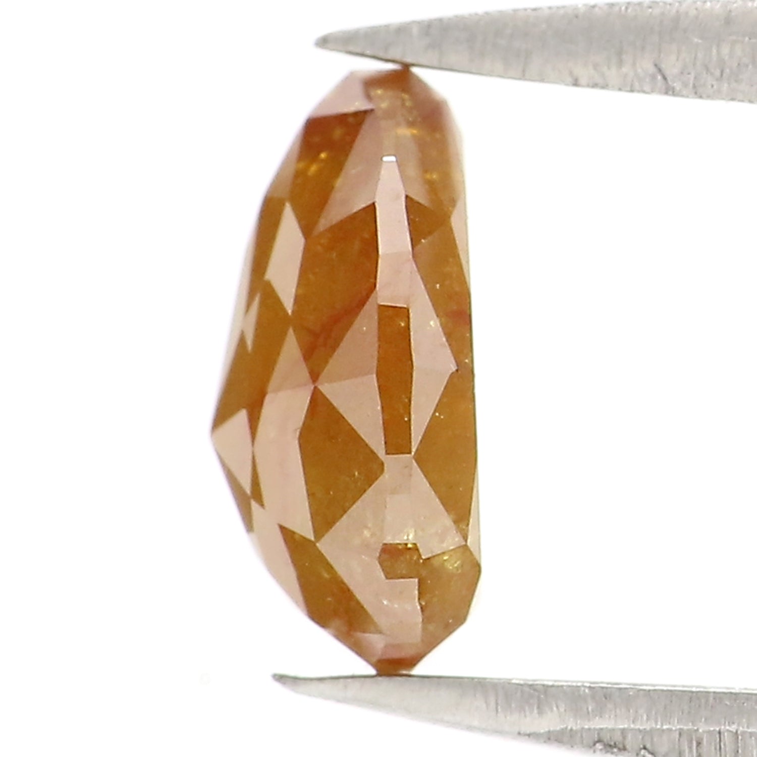 1.10 CT Natural Loose Pear Shape Diamond Brown Color Pear Cut Diamond 7.25 MM Natural Loose Brown Color Diamond Pear Rose Cut Diamond QL2845