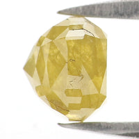 Natural Loose Cushion Diamond, Yellow Color Diamond, Natural Loose Diamond, Cushion Rose Cut Diamond, 1.17 CT Cushion Shape Diamond L2851