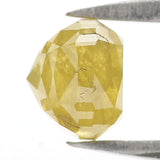 Natural Loose Cushion Diamond, Yellow Color Diamond, Natural Loose Diamond, Cushion Rose Cut Diamond, 1.17 CT Cushion Shape Diamond L2851