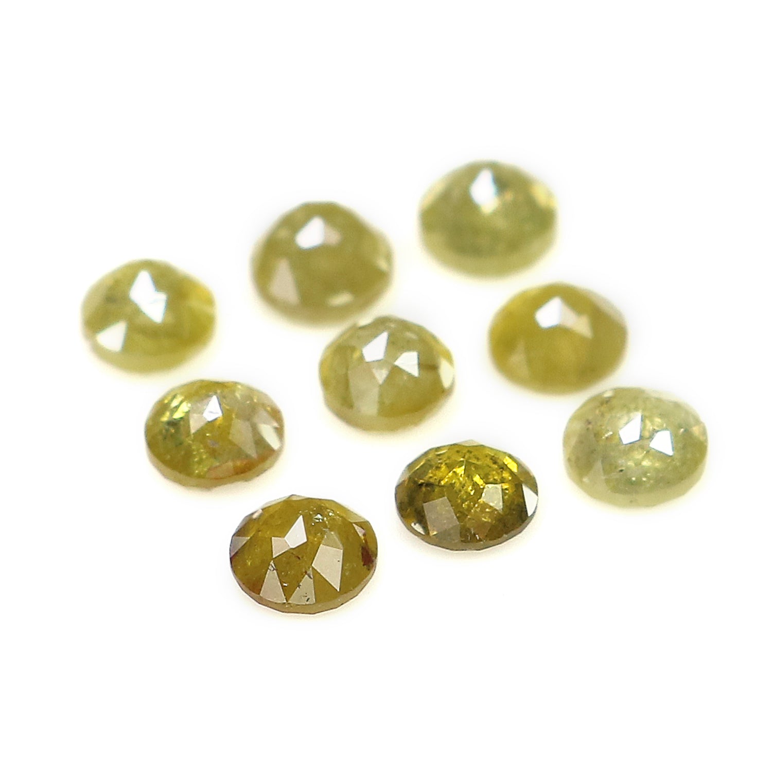 1.07 CT Natural Loose Round Rose Cut Diamond Yellow Color Round Shape Diamond 2.80 MM Natural Yellow Color Round Rose Cut Diamond LQ9408