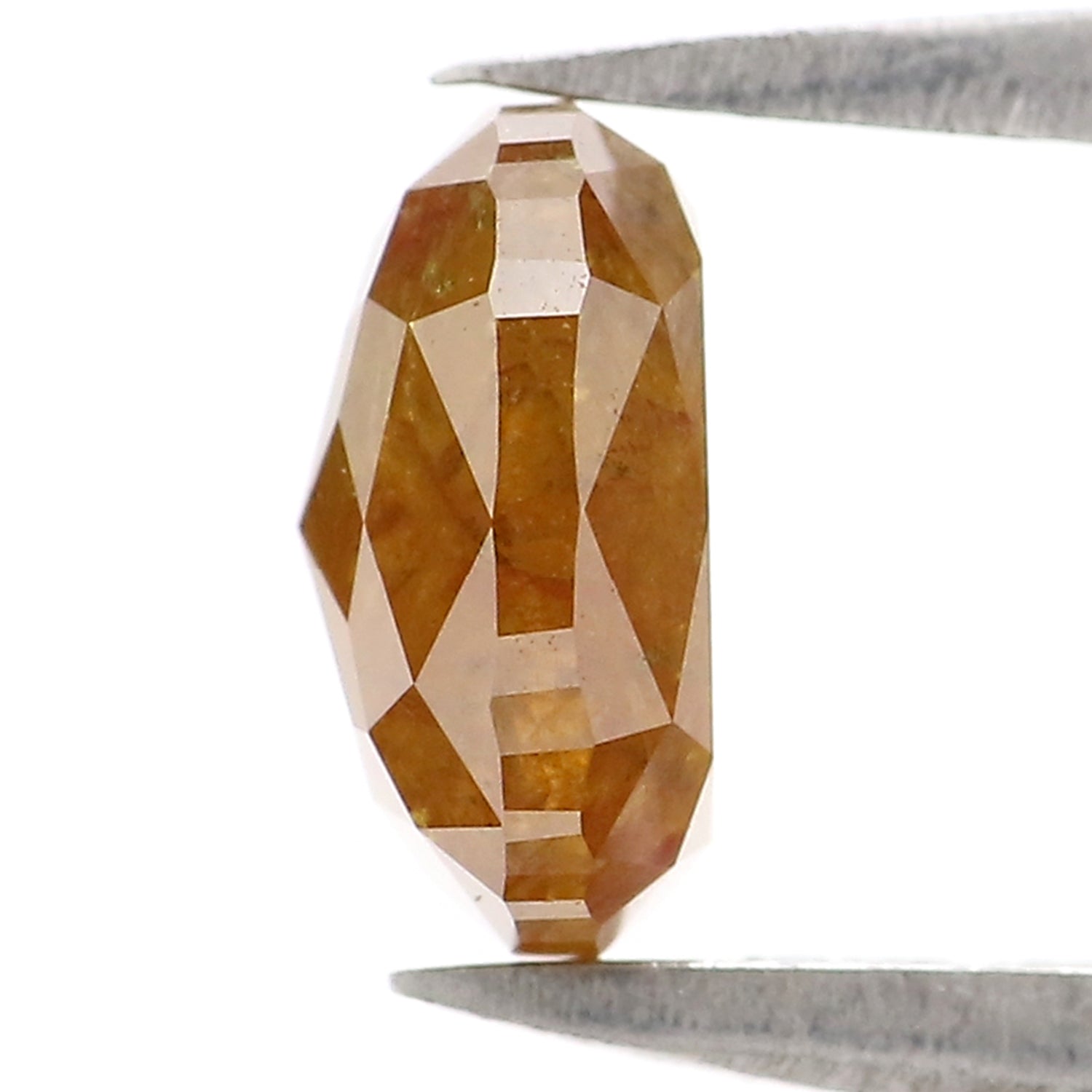 1.39 CT Natural Loose Cushion Shape Diamond Yellow Color Cushion Cut Diamond 6.95 MM Natural Brown Diamond Cushion Rose Cut Diamond QL2885