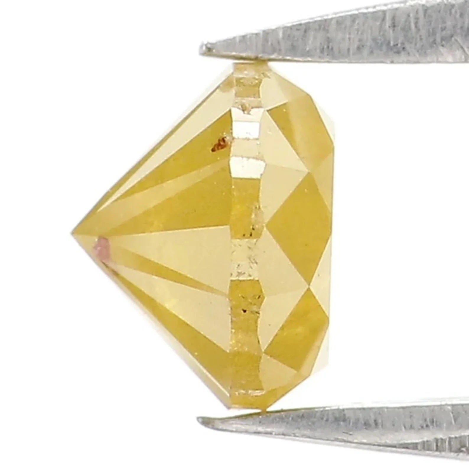 0.76 CT Natural Loose Round Shape Diamond Yellow Color Round Diamond 5.20 MM Natural Diamond Yellow Color Round Brilliant Cut Diamond NQ216