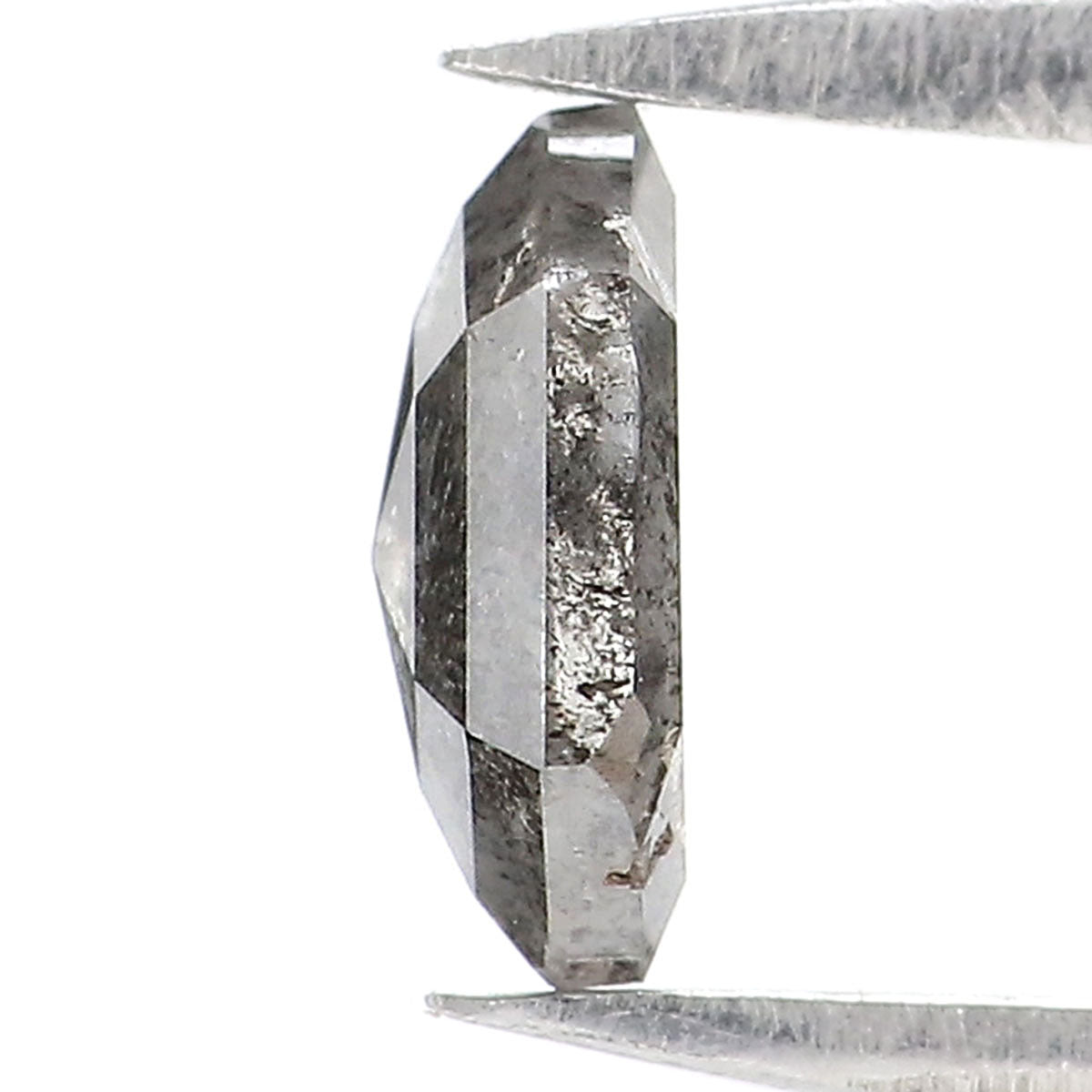 0.48 CT Natural Loose Hexagon Cut Diamond Salt And Pepper Hexagon Diamond 6.40 MM Natural Loose Black Grey Color Hexagon Cut Diamond QL2472