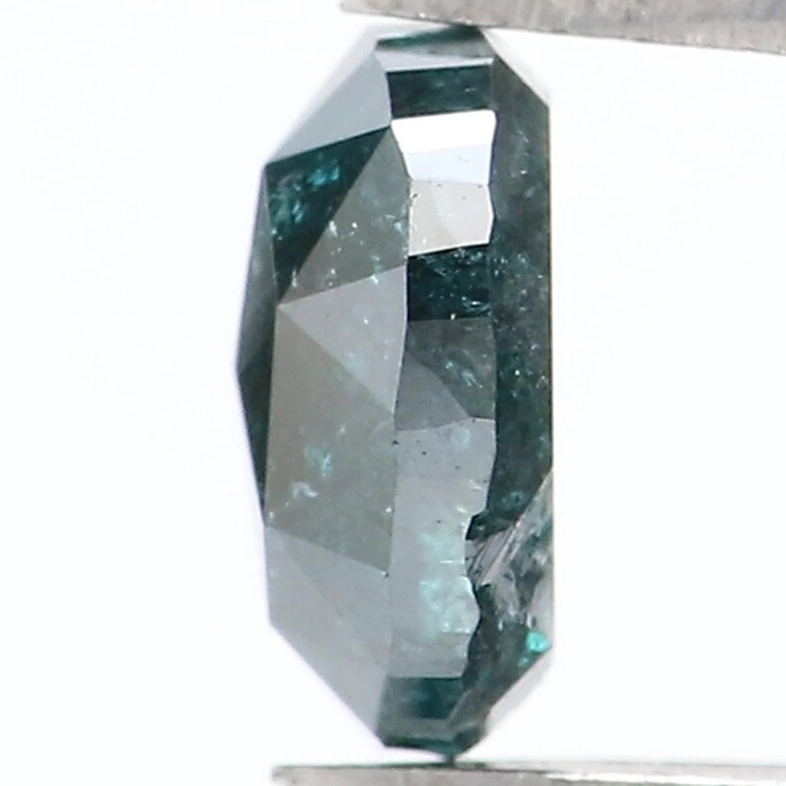 0.98 CT Natural Loose Oval Diamond Blue Color Oval Shape Diamond 6.30 MM Natural Loose Diamond Blue Color Oval Shape Rose Cut Diamond NQ9077