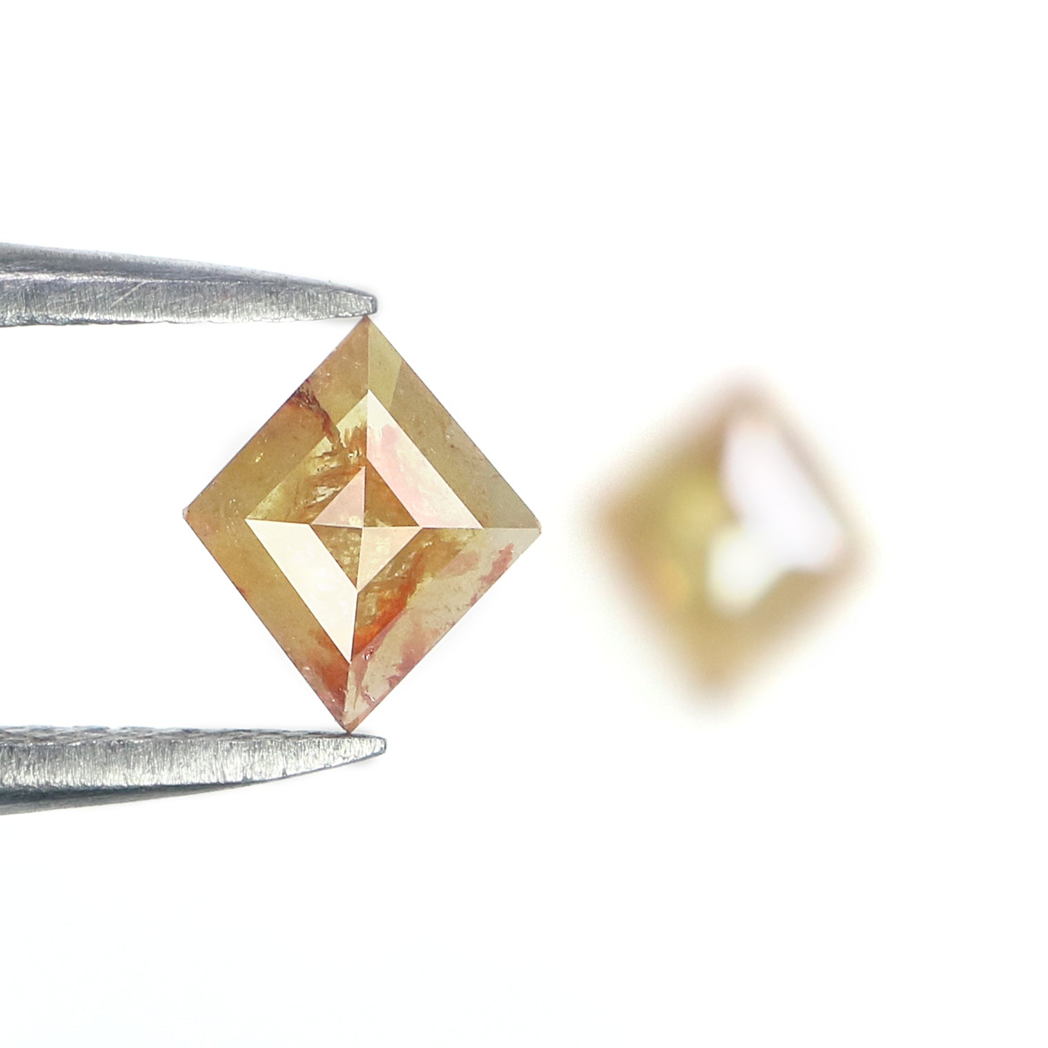0.82 CT Natural Loose Kite Cut Pair Diamond Brown Color Kite Shape Diamond 6.50 MM Natural Loose Brown Color Kite Rose Cut Diamond L2462