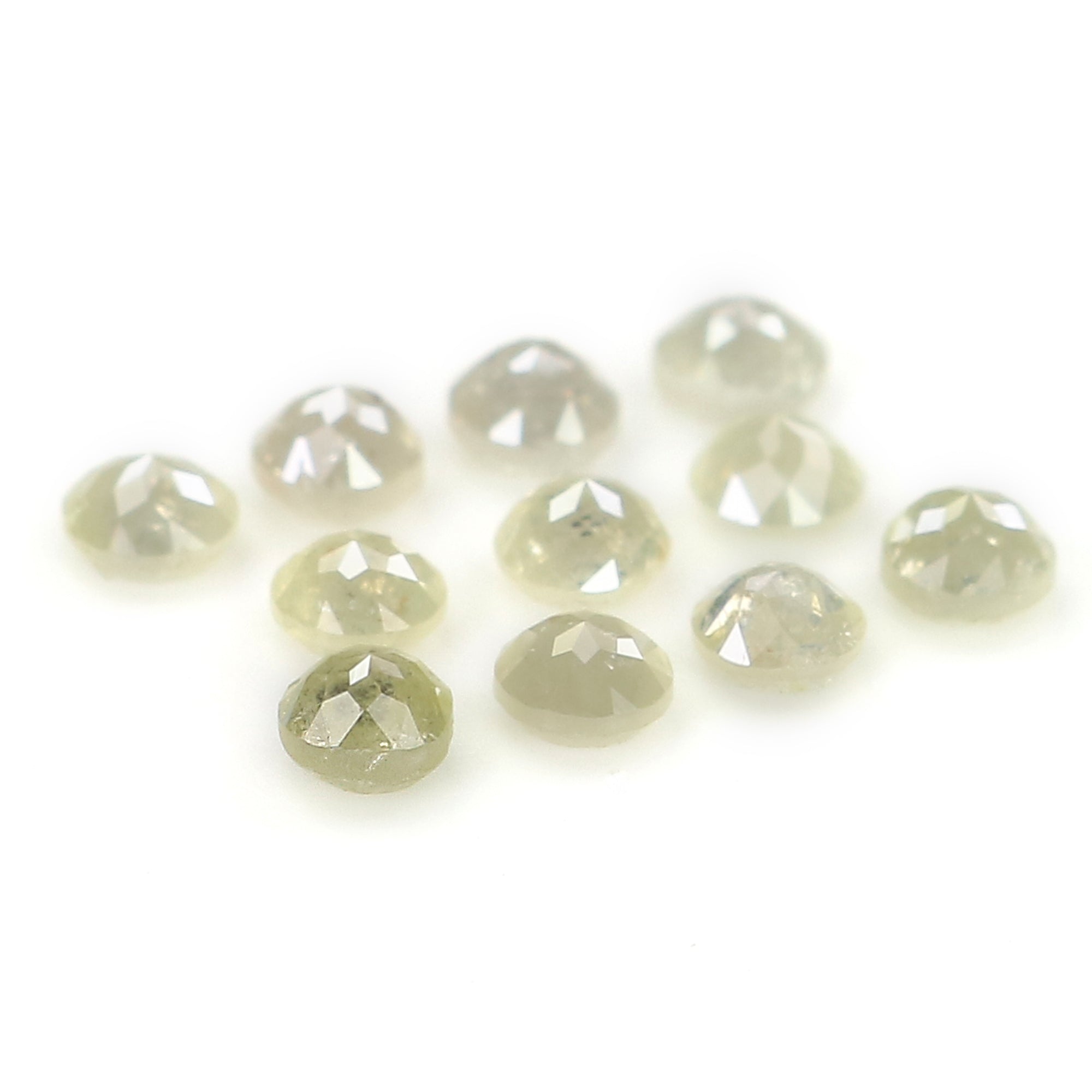 1.44 CT Natural Loose Round Rose Cut Diamond Grey Color Round Shape Diamond 2.80 MM Natural Loose Grey Color Round Rose Cut Diamond LQ6349