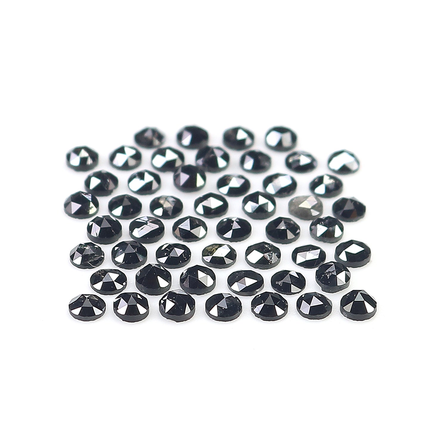 4.72 CT Natural Loose Round Rose Cut Diamond Black Color Round Shape Diamond 2.70 MM Natural Loose Black Color Round Rose Cut Diamond LQ1761