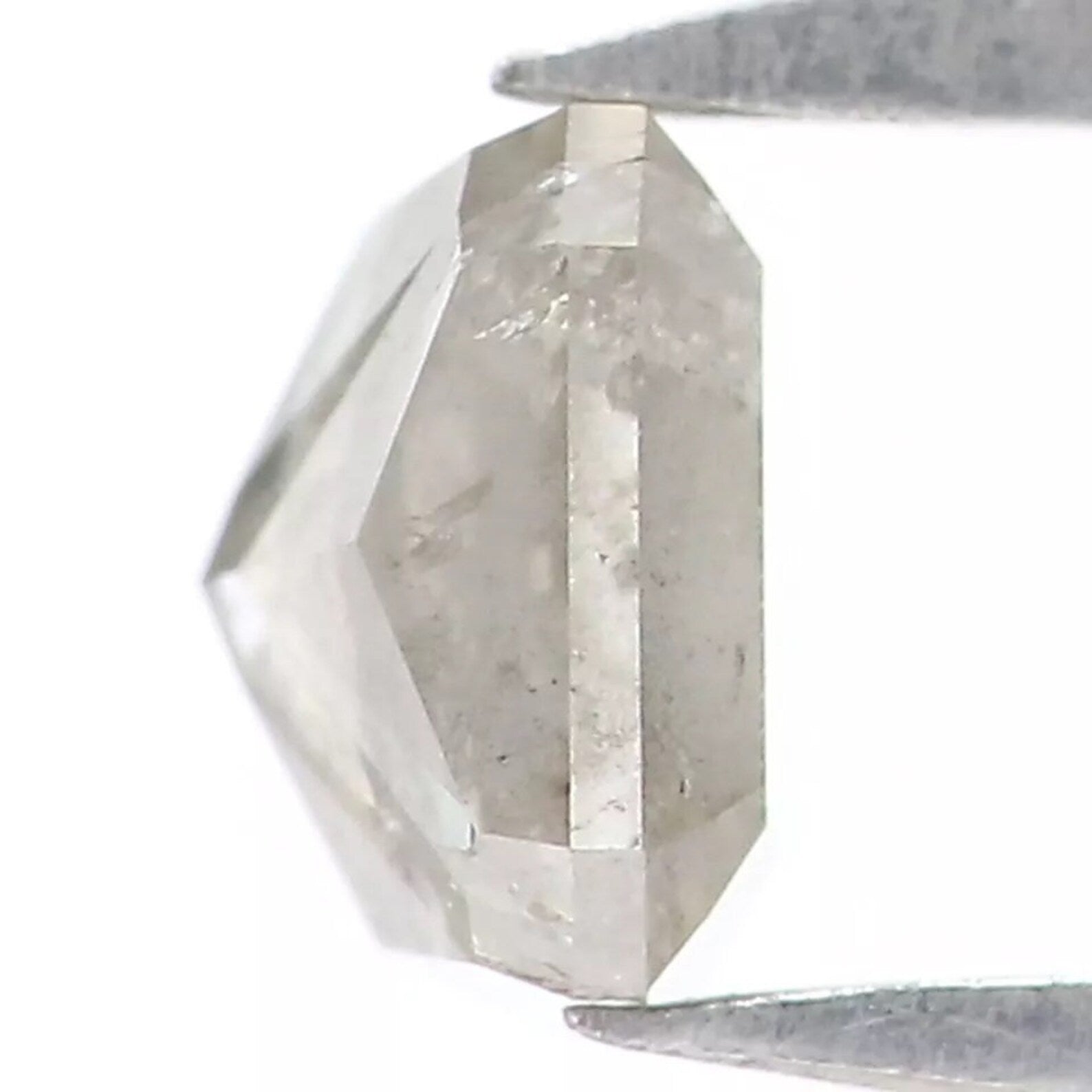 0.40 Ct Natural Loose Radiant Shape Diamond Salt And Pepper Radiant Diamond 4.10 MM Natural Grey Color Radiant Brilliant Cut Diamond NQ7640