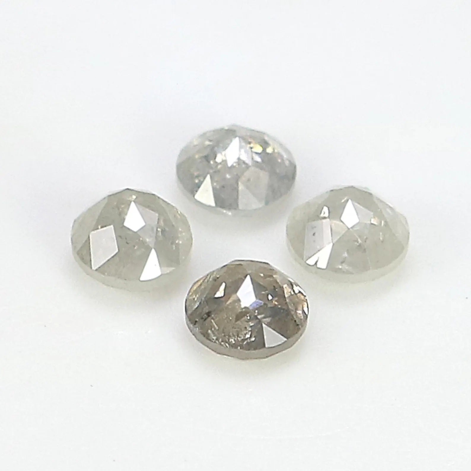 0.95 CT Natural Loose Round Rose Cut Diamond Grey Color Round Shape Diamond 3.55 MM Natural Loose Grey Color Round Rose Cut Diamond NQ2573