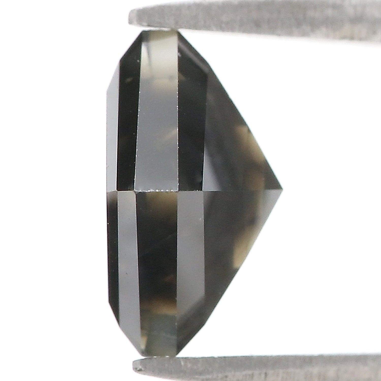 3.28 Ct Natural Loose Kite Shape Diamond Black Color Kite Shape Diamond 10.80 MM Natural Loose Black Diamond Kite Rose Cut Diamond QL9504