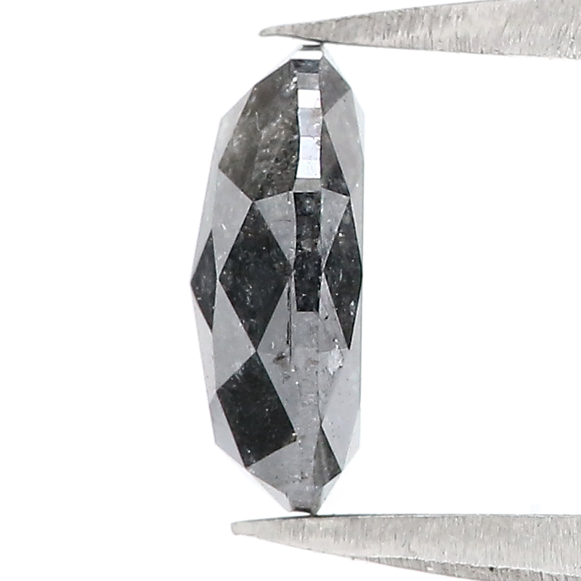 1.39 Ct Natural Loose Oval Shape Diamond Salt And Pepper Oval Cut Diamond 8.25 MM Natural Loose Diamond Oval Shape Rose Cut Diamond QL3100