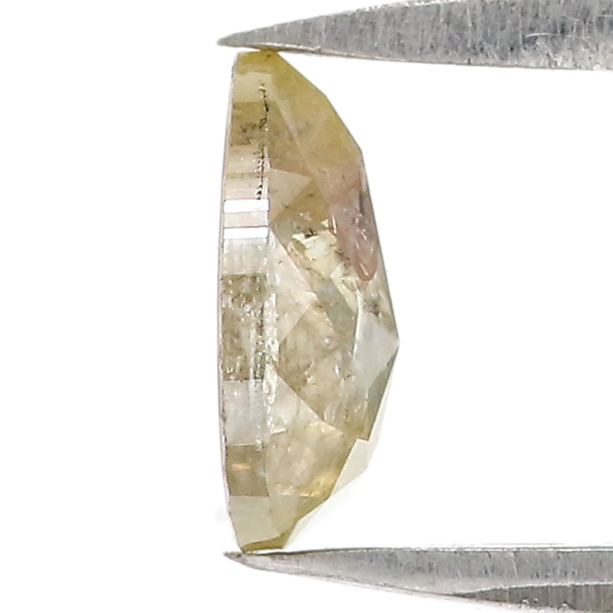 0.63 CT Natural Loose Pear Shape Diamond Yellow Color Pear Shape Diamond 6.75 MM Natural Loose Grey Diamond Pear Rose Cut Diamond LQ3087