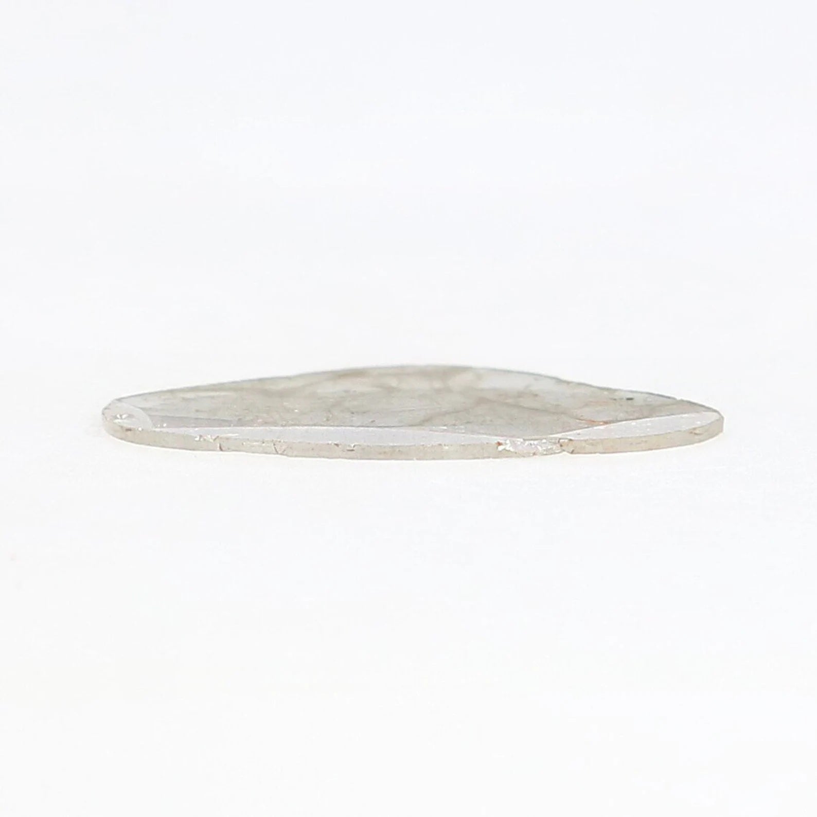 0.70 CT Natural Loose Slice Shape Diamond Grey Color Slice Diamond 14.80 MM Natural Loose Diamond Slice Shape Irregular Cut Diamond NQ649