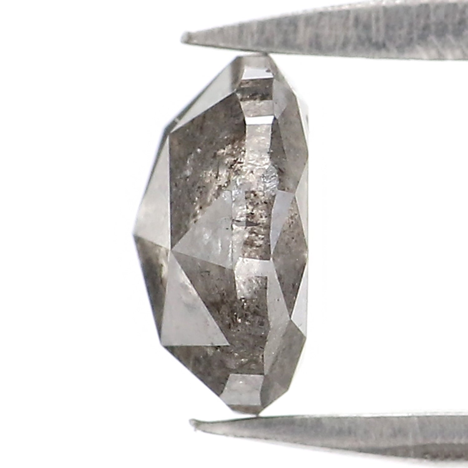 Natural Loose Round Rose Cut Diamond, Salt And Pepper Round Diamond, Natural Loose Diamond, Rose Cut Diamond, 0.93 CT Round Shape L2941