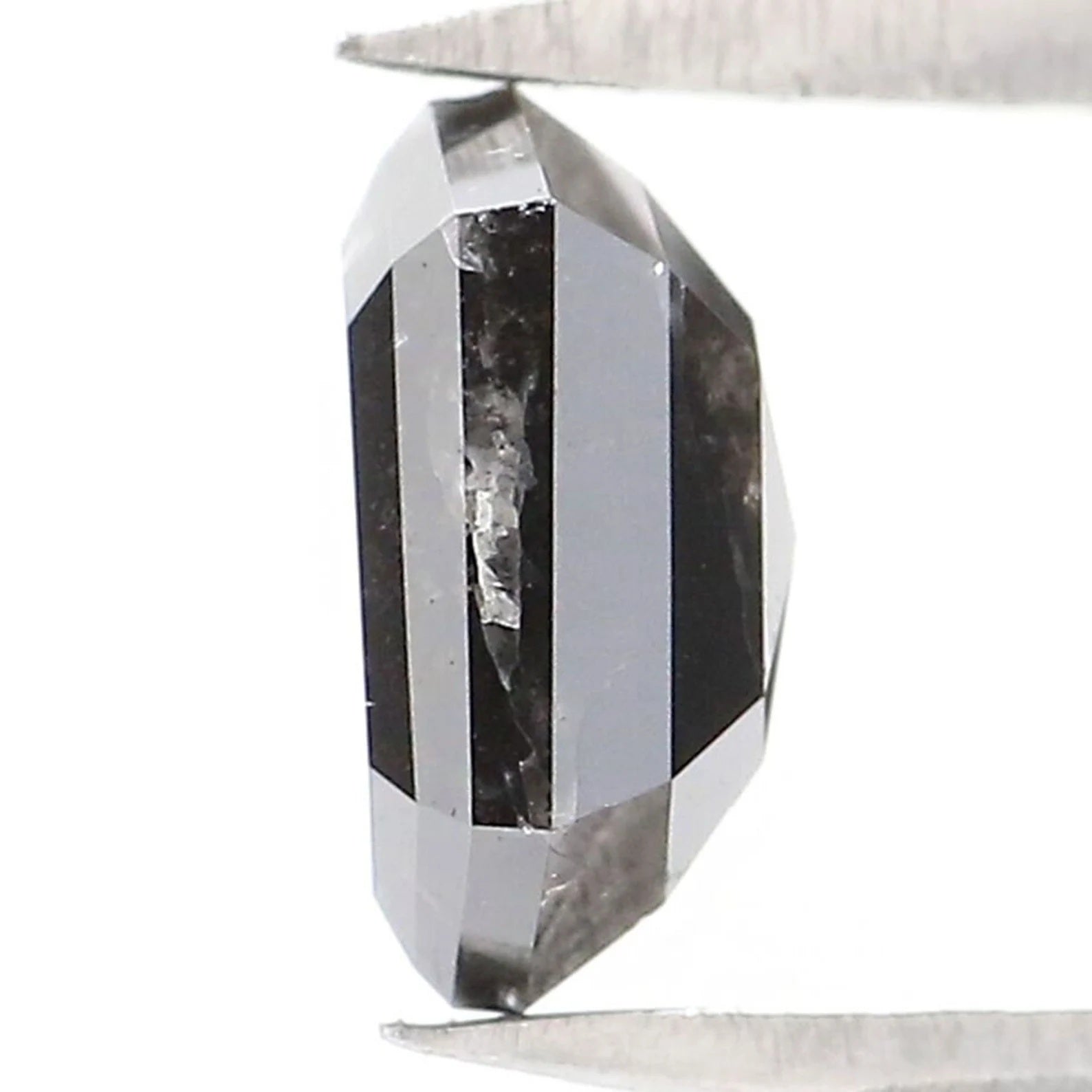 0.90 CT Natural Loose Hexagon Shape Diamond Black Color Hexagon Cut Diamond 6.45 MM Natural Loose Hexagon Shape Rose Cut Diamond NQ2036