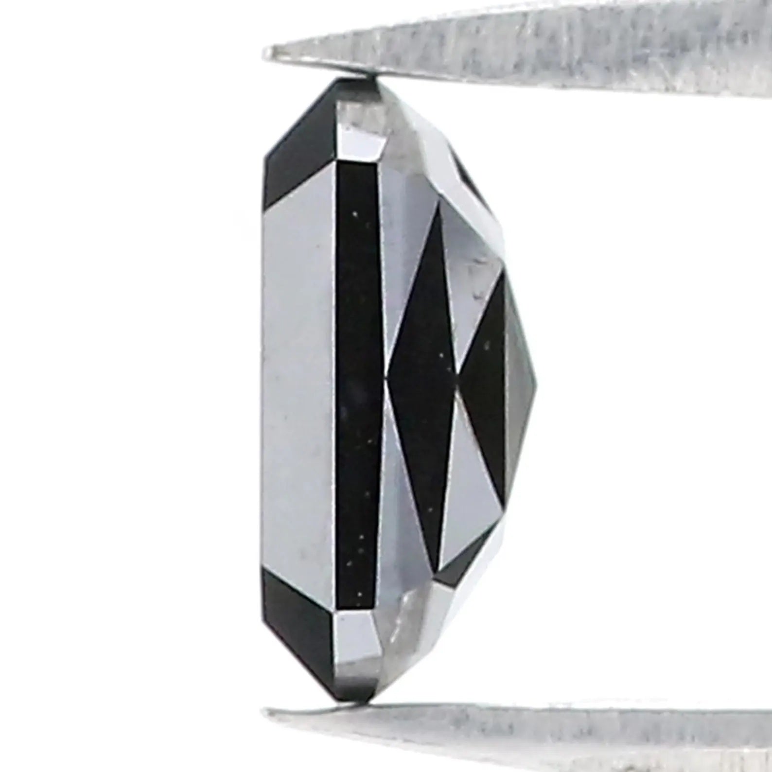 0.88 CT Natural Loose Hexagon Shape Diamond Black Color Hexagon Cut Diamond 6.25 MM Natural Diamond Black Hexagon Rose Cut Diamond QN520